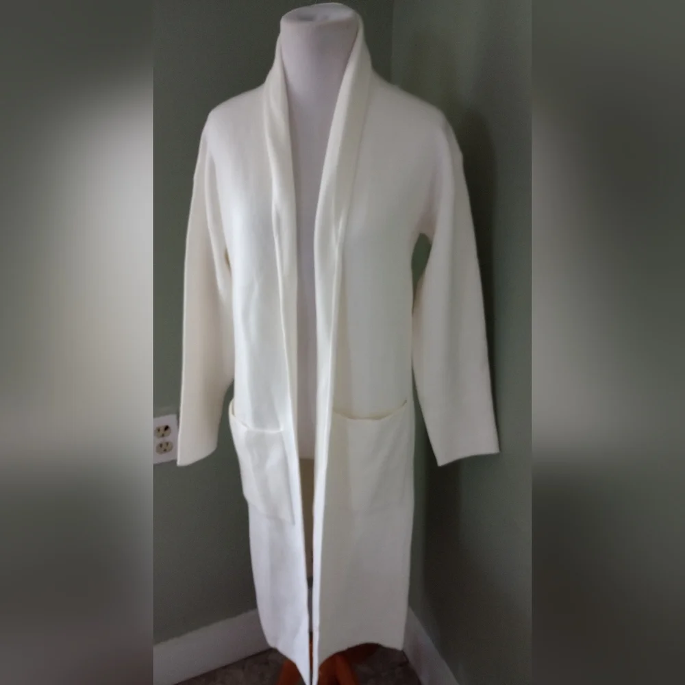 NWT Anrabess Winter White Cardigan Coat Size S Small - Picture 11 of 12